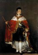 King Ferdinand VII with Royal Mantle